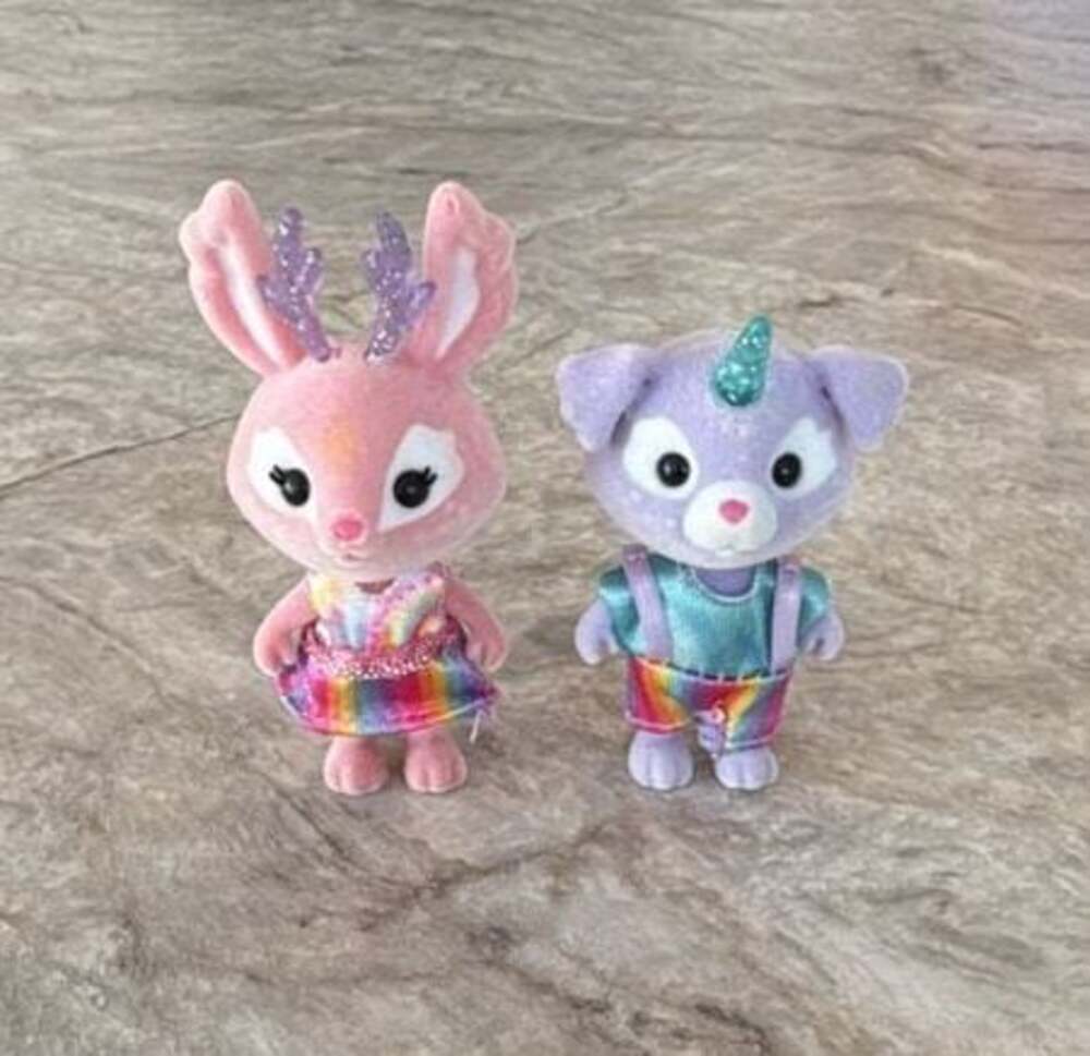Honey Bee Acres Rainbow Ridge Pals Starry Jackalope & Indigo UniDog Mini Figures